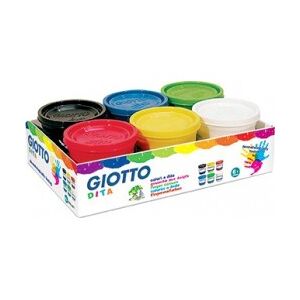 Giotto Dita confezione 6 colori da 200 ml