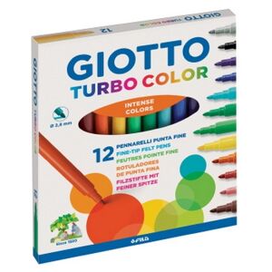 Offertecartucce.com Pennarelli colorati Giotto Turbo Color 2,8 mm conf. 12 pz.