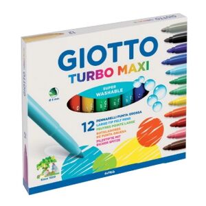 Offertecartucce.com Pennarelli colorati Giotto Turbo Maxi 5 mm conf. 12 pz.