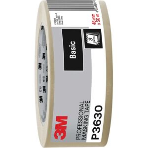 3M NASTRO MASCHERATURA  P3630 48mm x 50m BEIGE PER INTERNI IDEALE PER SUPERFICI LISCE