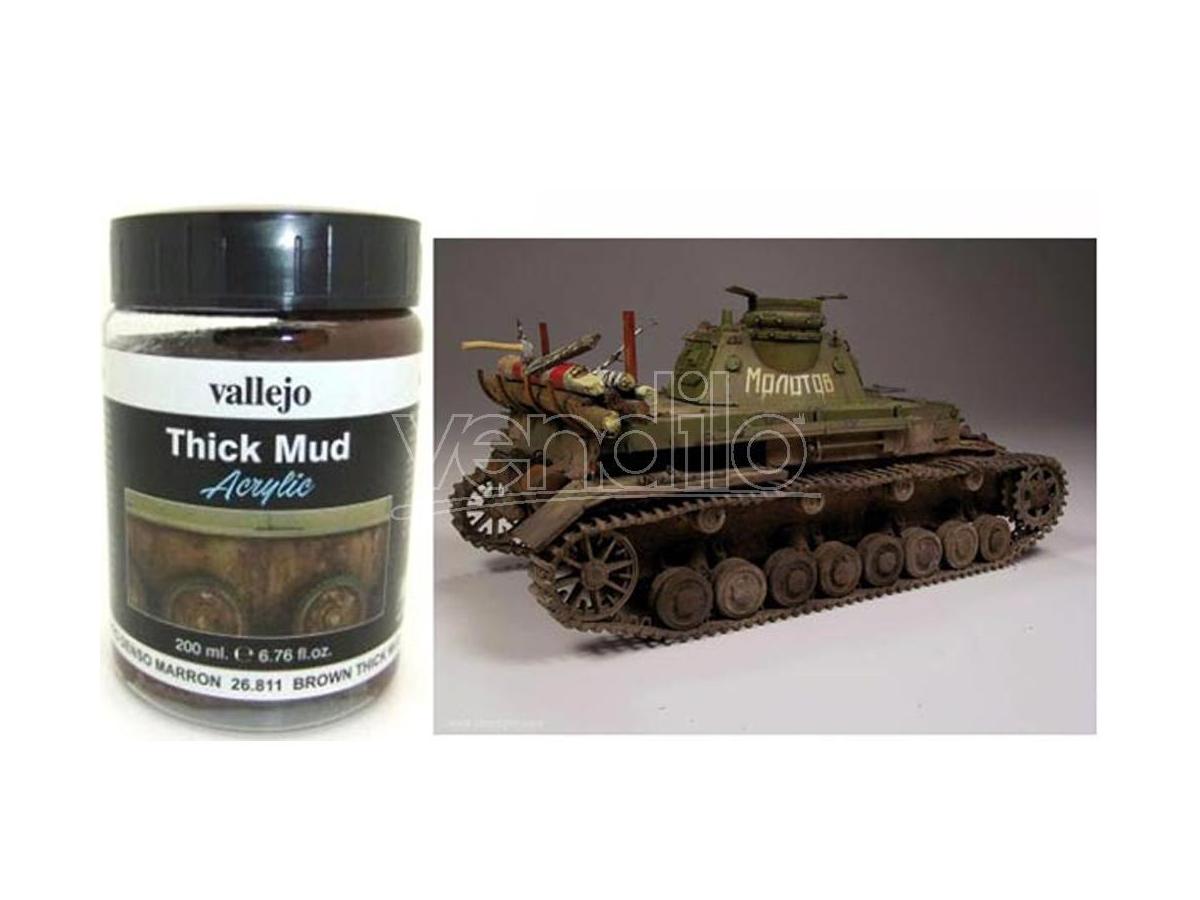 VALLEJO Weathering Brown Splash Mud 200ml 26811 Accessori Per Modellismo