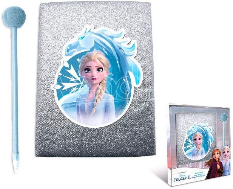 KIDS Disney Frozen 2 Glitter Diary + Pompom Pen Bambino Licensing