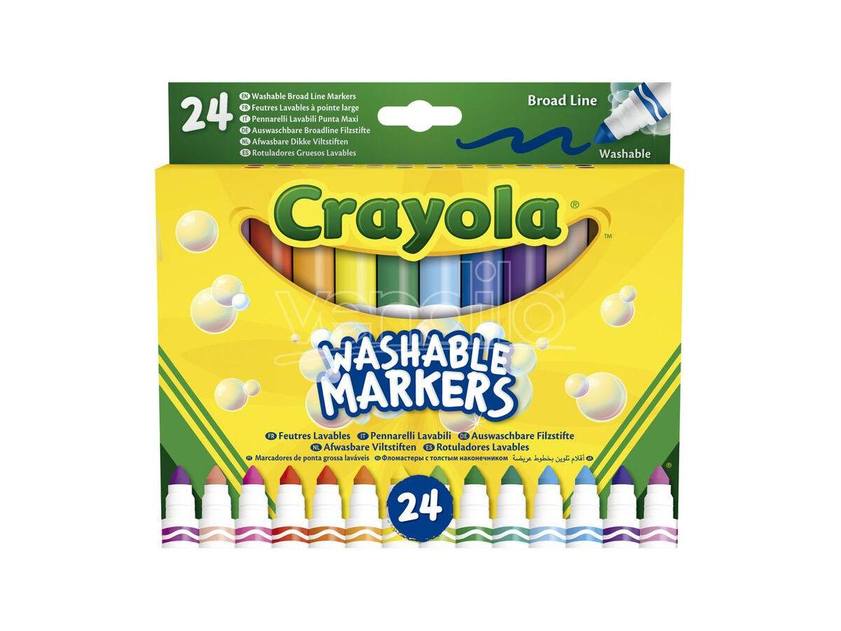 CRAYOLA Set 24 Washable Broad Line Markers