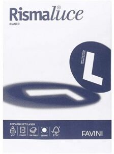 Favini Rismaluce - Fogli A4 colore Bianco 170 g/mq - risma da 150 fogli