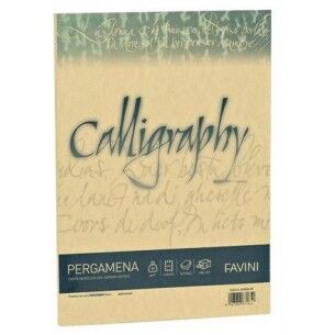 Favini Carta Calligraphy Pergamena A4 - confezione da 50 fogli oro 03