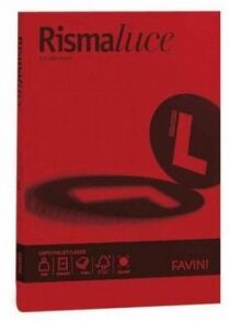 Favini Rismaluce A4 - 125 Fogli 200 g Rosso scarlatto