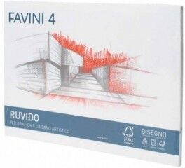 Favini 4 Ruvido - 5 album 33x48cm da 20 fogli