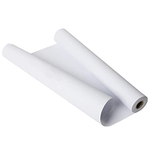 PALUDO Witte Tekenpapier Rol, 30cm x 15M Wit Papierrol 70 g/m Schilderpapierrol Kinderen, Schetspapier Schetsrol voor Kinderen Ezel Papier Muurkunst Schetsen Knutselen Tekenen Cadeaupapier