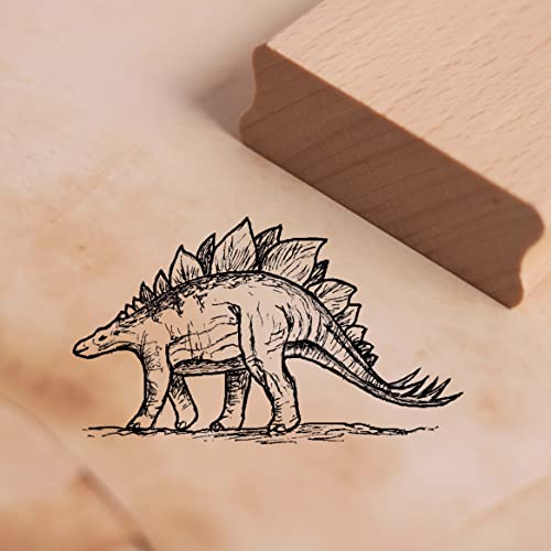 DEKO-LANDO Motiefstempel Stegosaurus stempel dinosaurus 48 x 26 mm