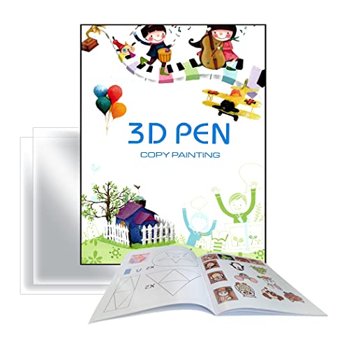 KUNSTIFY 3D-pen sjablonen met veel verschillende patronen (3D-sjablonen boek)