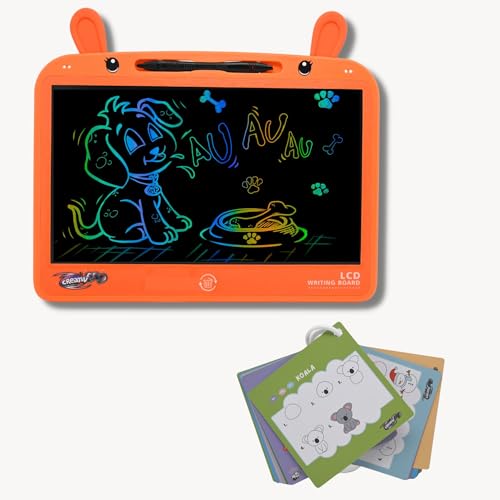 CreativPad Mon Lapin 13,5 inch – tekentablet voor kinderen, magische leisteen, om te tekenen en te schrijven, 13,5 inch