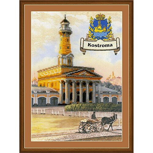 Riolis steden van Rusland: Kostroma kruissteek-set, katoen, meerkleurig, 21 x 30 x 0,1 cm