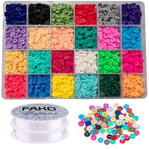 Fako Bijoux ® DIY Katsuki Kralen Set Basic Sieraden Maken Kit Zelf Sieraden Maken 6mm 4800 Stuks