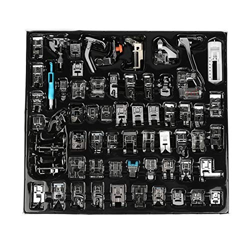 Semme Naaimachine Naaivoeten, 62PCS Huishoudelijke Multifunctionele Naaimachine Onderdelen Persvoet Naaimachine Accessoires Kit Set voor Singer, Brother, Janome en andere zware naaimachines