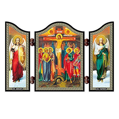 NKlaus 1428 Kruisiging van Christus Christelijk icoon Raspjatie Hristovo reisaltaar