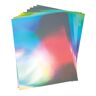 Rayher 67300606 effectpapier hologramm, A4, zilver, 210g/m2, hologrampapier, zakje 10 vellen, zuurvrij