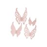 HEITMANN DECO Papier-Schmetterlinge Rosa in verschiedenen Größen zum dekorieren zum basteln Frühlings-Dekoration