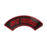hotrodspirit patch Eddie Cochran banderol zwart rood badge Rockabilly fan Rock Roll