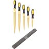 Pyugxab 5Pcs Gouden Tapered Hout Rasp Met 4-in-1 Bestand Diy Multifunctionele Houtbewerking Hout Bestand Hand Bestand