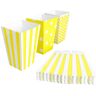 BangShou 60 Stuks Popcorn Zakjes Snoepbakje Popcorn voor Popcorn Krakelingsticks en Candybars (Geel)