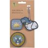 Lassig LÄSSIG Hanger en patches set (3 stuks) met drukknop/schoolpatches set Jurassic, Jurassic, Eén maat, Patches en hangers voor rugzakken en schooltassen