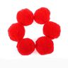 Egurs Pompons, 60 stuks 50 mm kleurrijke pompons, donzige pompon ballen voor handwerk, poppen, doe-het-zelf decoratie, rood