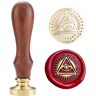 Pentagramtree Illuminati Seal Wax Seal Brons Seal met Houten Handvat Eye of Providence