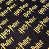 Visage Harry Potter Stof VISF53 Harry Potter Logo op zwart met 0,5 meter veelvouden 100% katoen (VISF53 Harry Potter Logo op zwart)