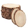 Kurtzy Natuurlijke Onafgewerkte Houten Plakken (10 Stuks) – 14-16 cm Diameter Houten Blokcirkels met Schors en Zonder Gat Voor DHZ-Kunst en Ambachten, Kerstversieringen en Huwelijksdecoraties