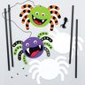 Baker Ross AX259Spin Poppetjes Pak Van 8, Spookachtige Bungelende Spinnen Speeltjes Voor Kinderen.