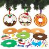 Baker Ross FX363 Kerst Donut Decoratie Pakketten Pak van 8, Knutselset voor Kerstversieringen voor kinderen, Kunst en Knutselen Kerstversieringen