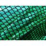 HomeBuy Jersey Zeemeermin Schaal Stof Vis Tale Foil Spandex Lycra 2-weg Stretchmateriaal 150cm breed 7 kleuren (Verkocht per meter) (Groen)