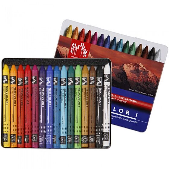 Caran d'Ache Neocolor I caran d'Ache Neocolor 1 waskrijten 15 stuks - Multicolor