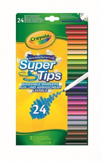 Crayola viltstiften met superpunt 24 stuks - Multicolor