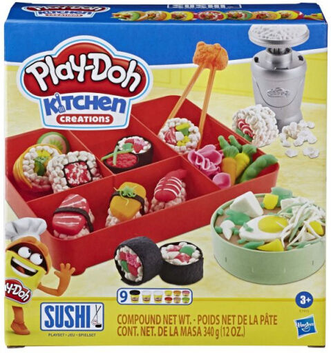 Play-Doh Play Doh kleiset Sushi junior 18 delig - Multicolor