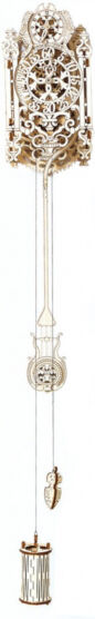 Wooden City modelbouwset Royal Clock hout naturel 126 delig - Naturel