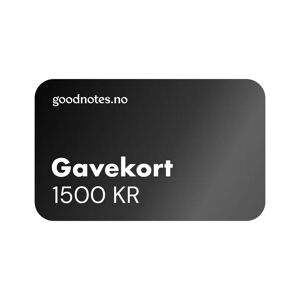 Goodnotes.No Gavekort, Kr 1,500.00