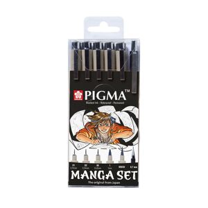 Sakura Pigma Micron Manga Tool, 6-Sett