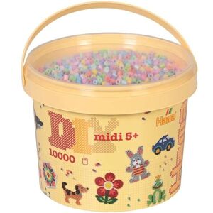 Hama Midi Beads 10.000 Pcs In  Bucket Mix 50