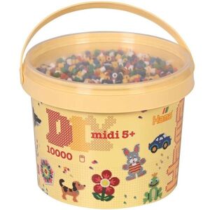 Hama Midi Beads 10.000 Pcs In  Bucket Mix 66