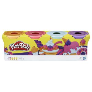 Play-Doh Plastelina 4-Pack - Orange, Rosa, Blå Og Lilla
