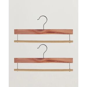 Care with Carl 2-Pack Cedar Wood Trouser Hangers
