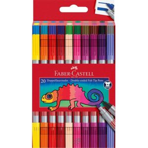 Faber Castell Tusj Faber Dobbelt Tykk Tynn 20 Pk