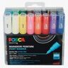 POSCA Uni-Ball PC-1M, Flerfarget, Flerfarget, 16 farger, Ekstra fin, 0,7 mm, 1 mm