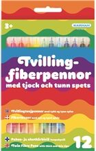 Egmont Kärnan Tvillingfiberpenner 12 stk