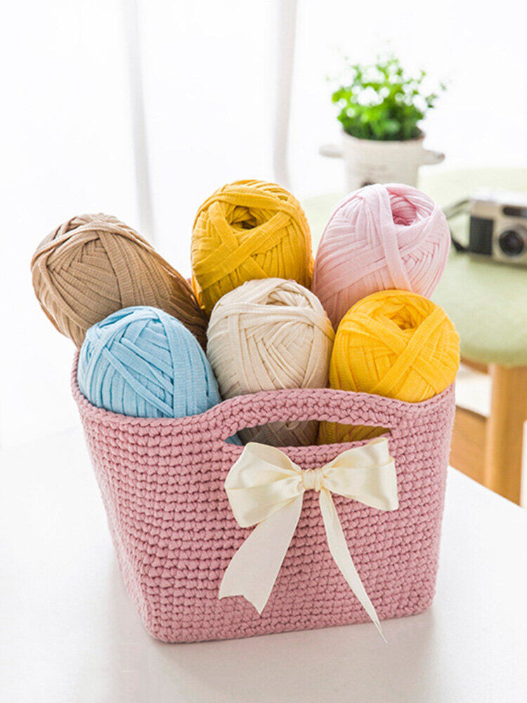 Newchic 10PCS 70m Fiber Multicolor Thick Thread DIY Blanket Cushion Knitting Weaving Rope