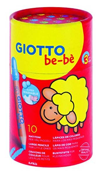 Giotto Be-Be Super Jumbo Fargeblyanter I Boks 10 Pk
