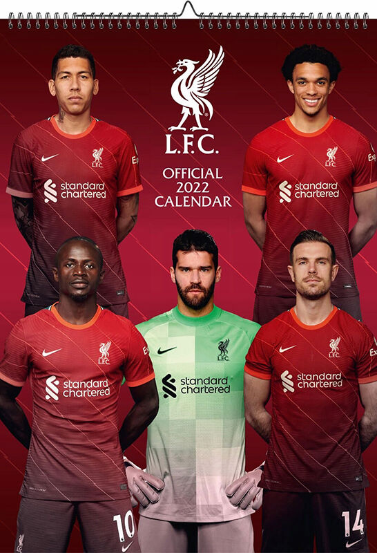 Fotball Liverpool Fc 2022 Kalender (A3 Format)