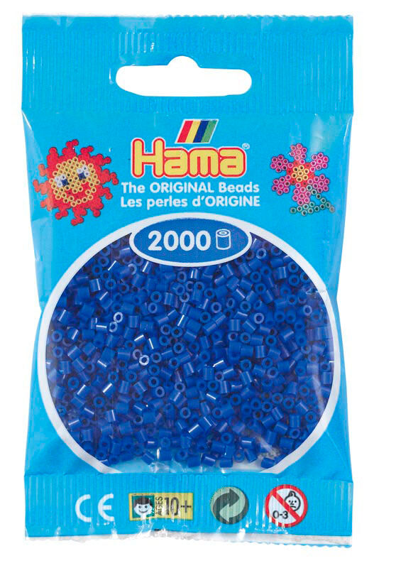 Hama Mini 2000 Perler - Blå 08