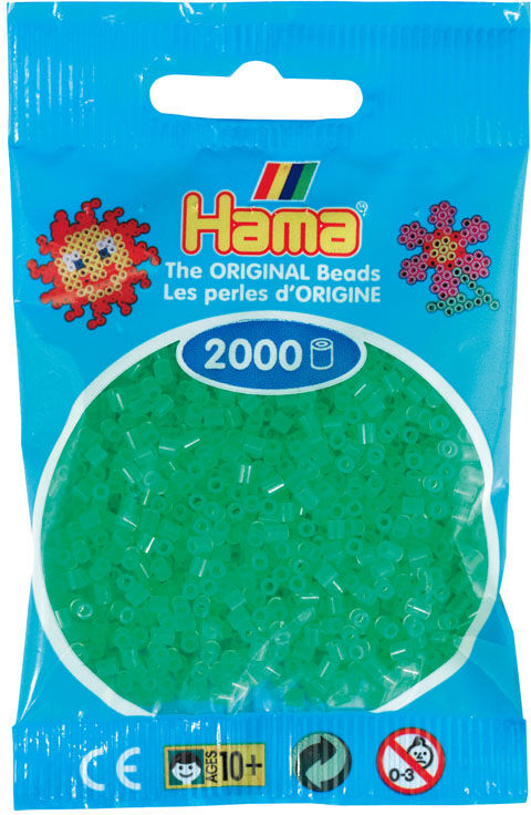 Hama Mini 2000 Perler Neon Grønn 37